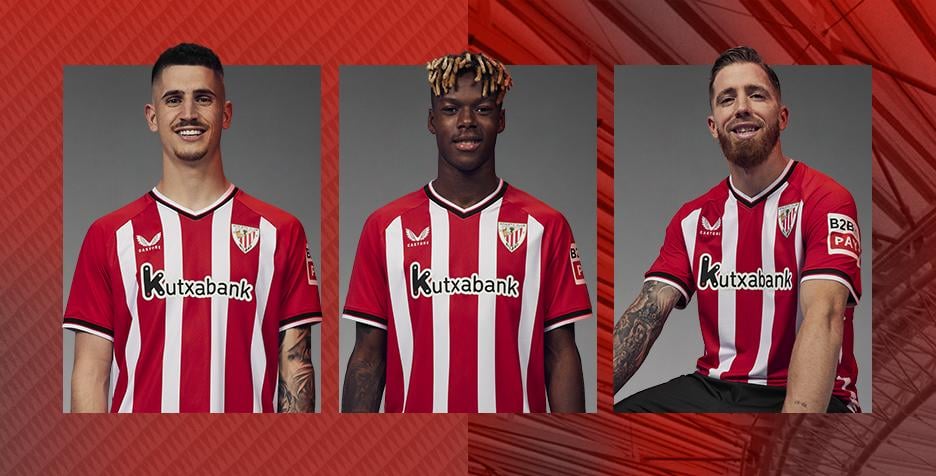 Castore presenta la nueva equipación del Athletic Club; Sevilla y Almería, a la espera de anunciar las suyas