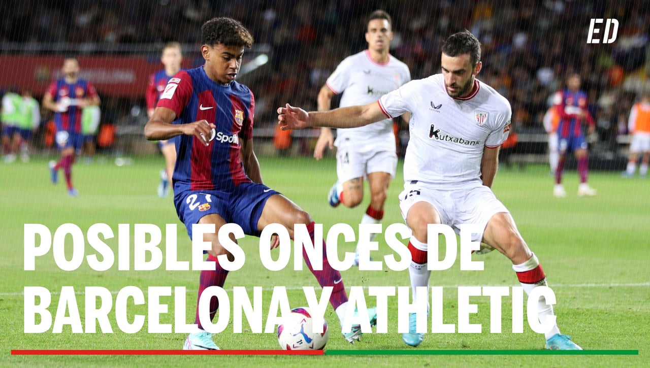 Alineaciones FC Barcelona - Athletic Club: Alineación posible de Barça y Athletic en el partido de hoy de LaLiga EA Sports