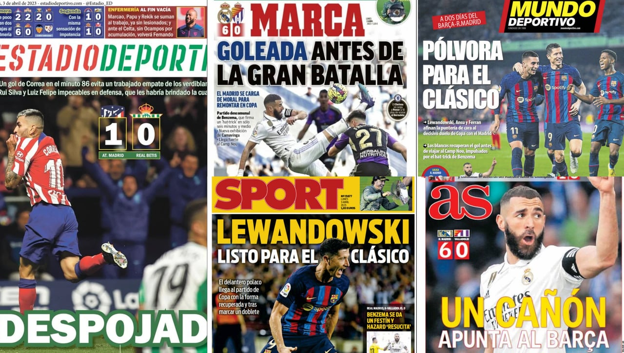 'Despojado' en el Metropolitano, el Madrid golea y el Clásico calienta motores...