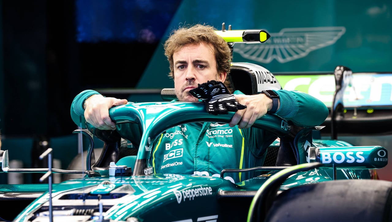 Fernando Alonso no quiere hablar del Aston Martin