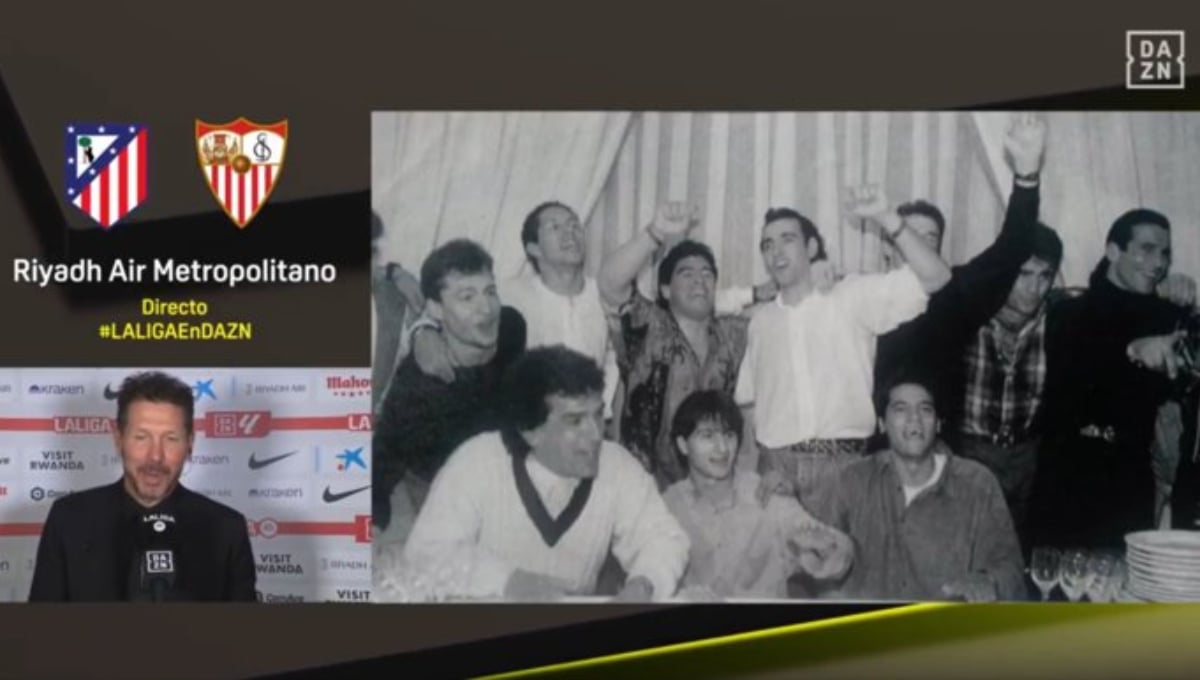 Monchi y Simeone recuerdan una fiesta con Maradona en Sevilla: "Locura total" 