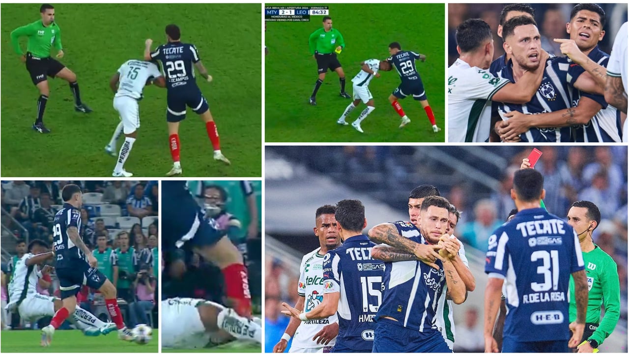 Ocampos se lía a puñetazos y Canales retira a Guardado en el Monterrey - León