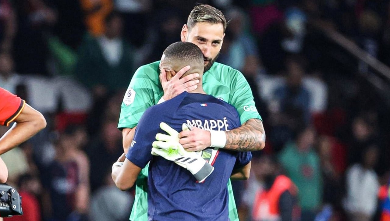 Donnarumma se marca el 'Se queda' de Piqué con Mbappé