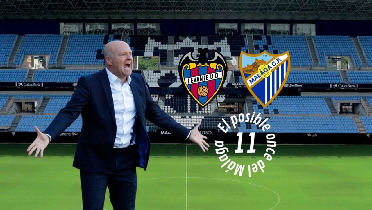 El posible once del Málaga ante el Levante