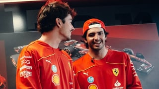 Pelea en el box entre Carlos Sainz y Charles Leclerc