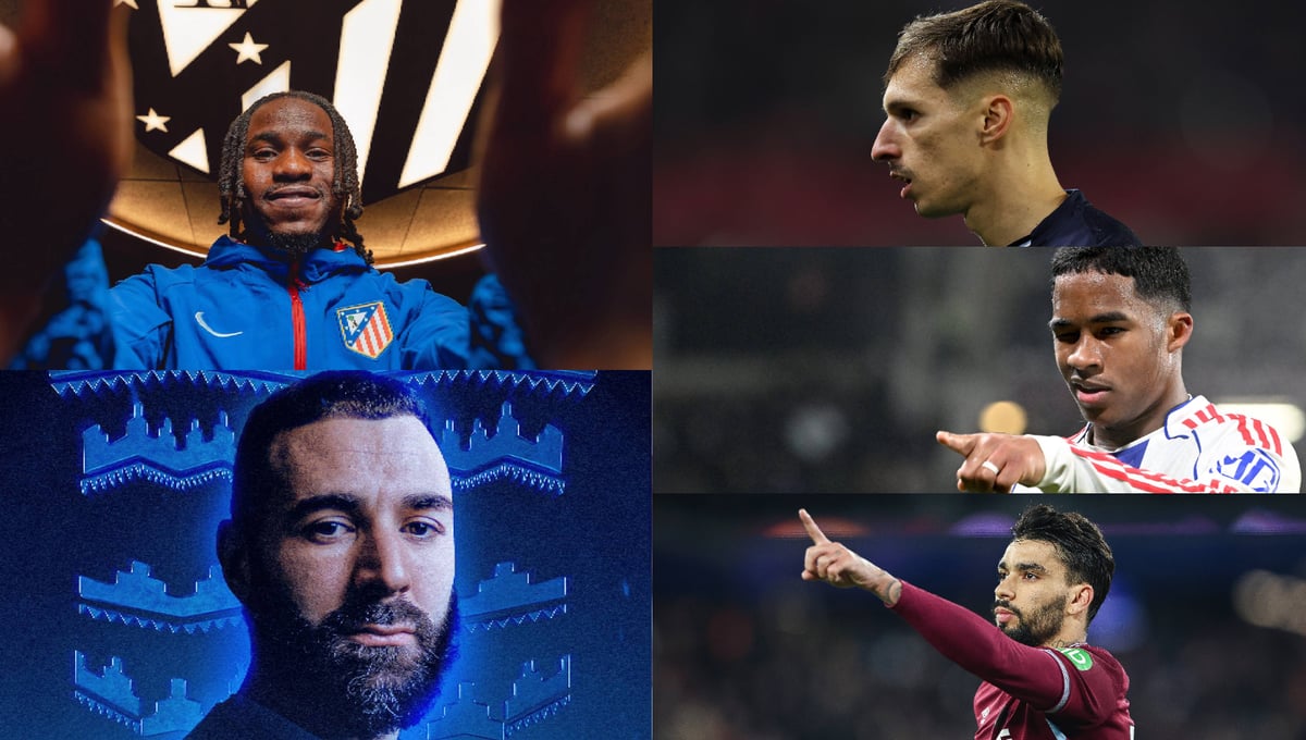 Así cierra el mercado de fichajes de invierno, los grandes movimientos de esta ventana, desde Benzema a Lookman