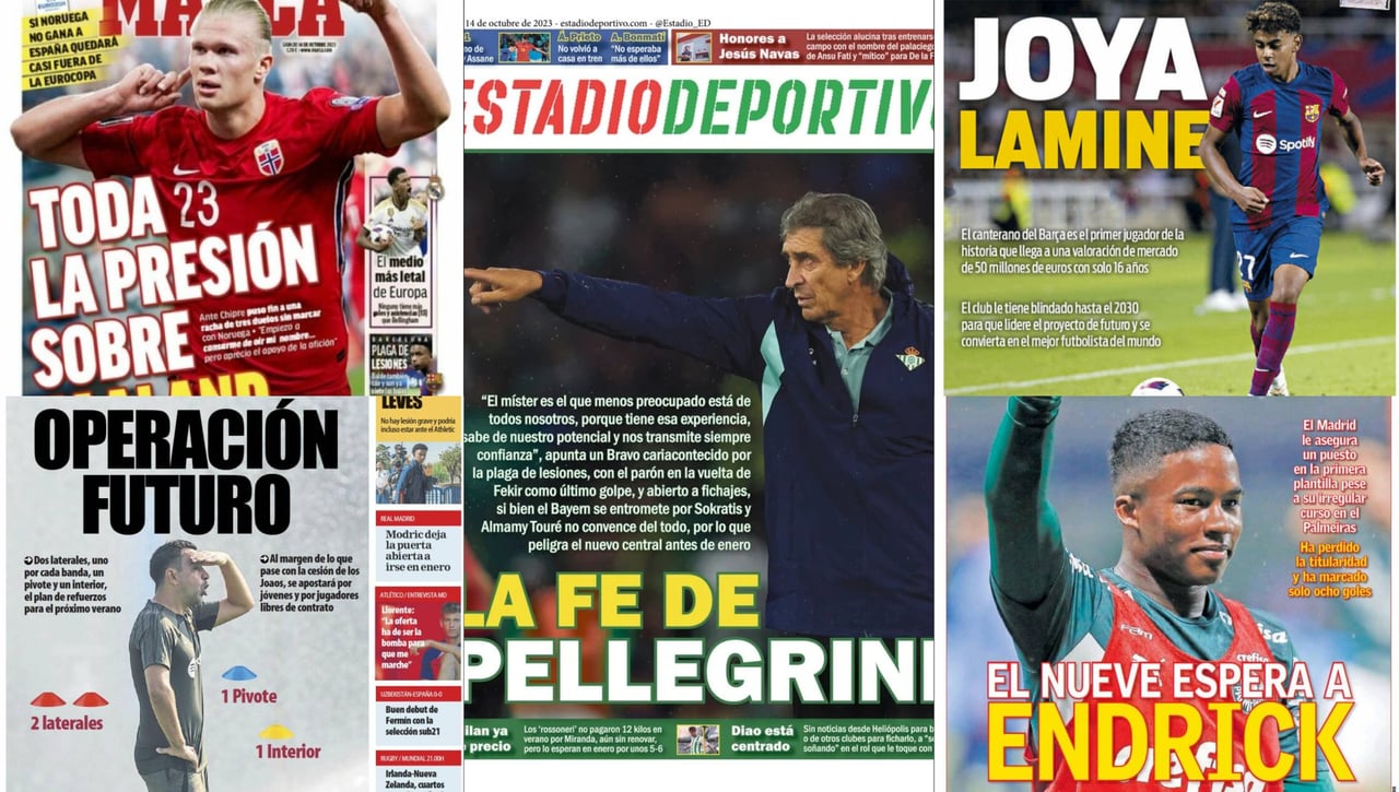 Confianza en Pellegrini, la presión de Haaland, las dudas con Endrick y el plan de Lamine Yamal... 