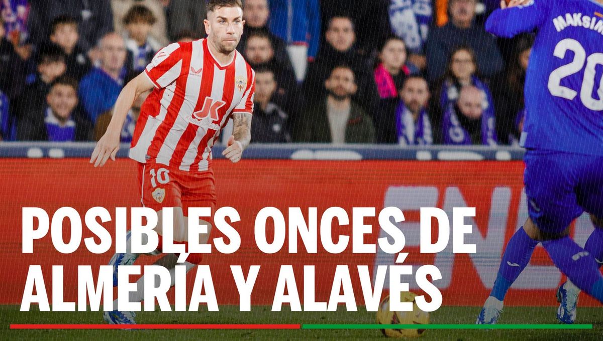 Alineaciones Almería - Alavés: Alineación posible de Almería y Alavés en el partido de hoy de LaLiga EA Sports