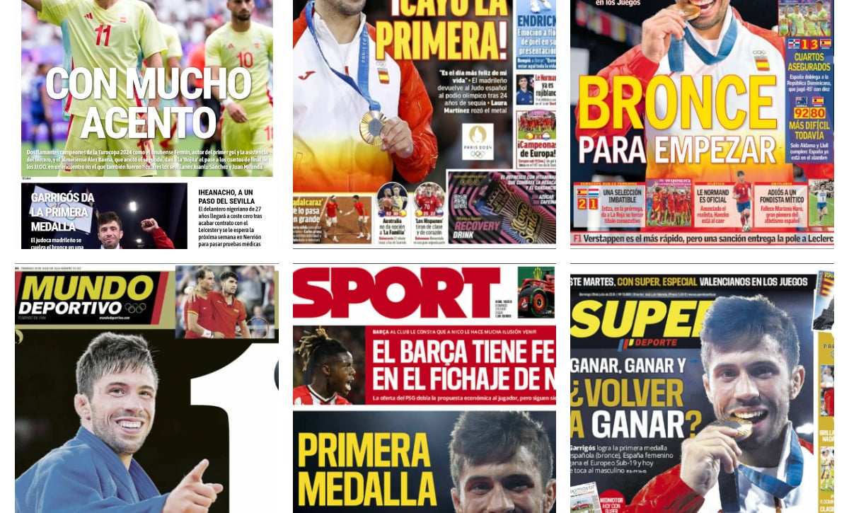 Garrigós, España y Endrick: así vienen las portadas