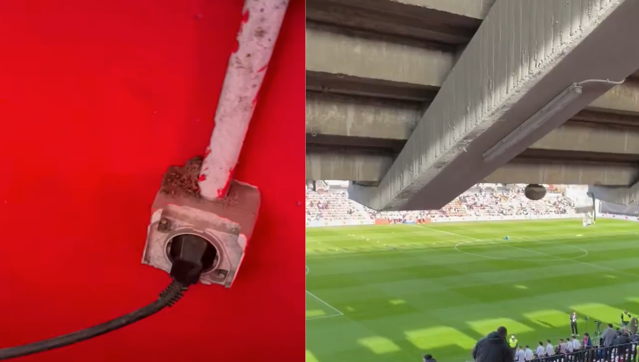 Un periodista provoca sin querer un apagón en Vallecas antes del partido ante el Real Madrid