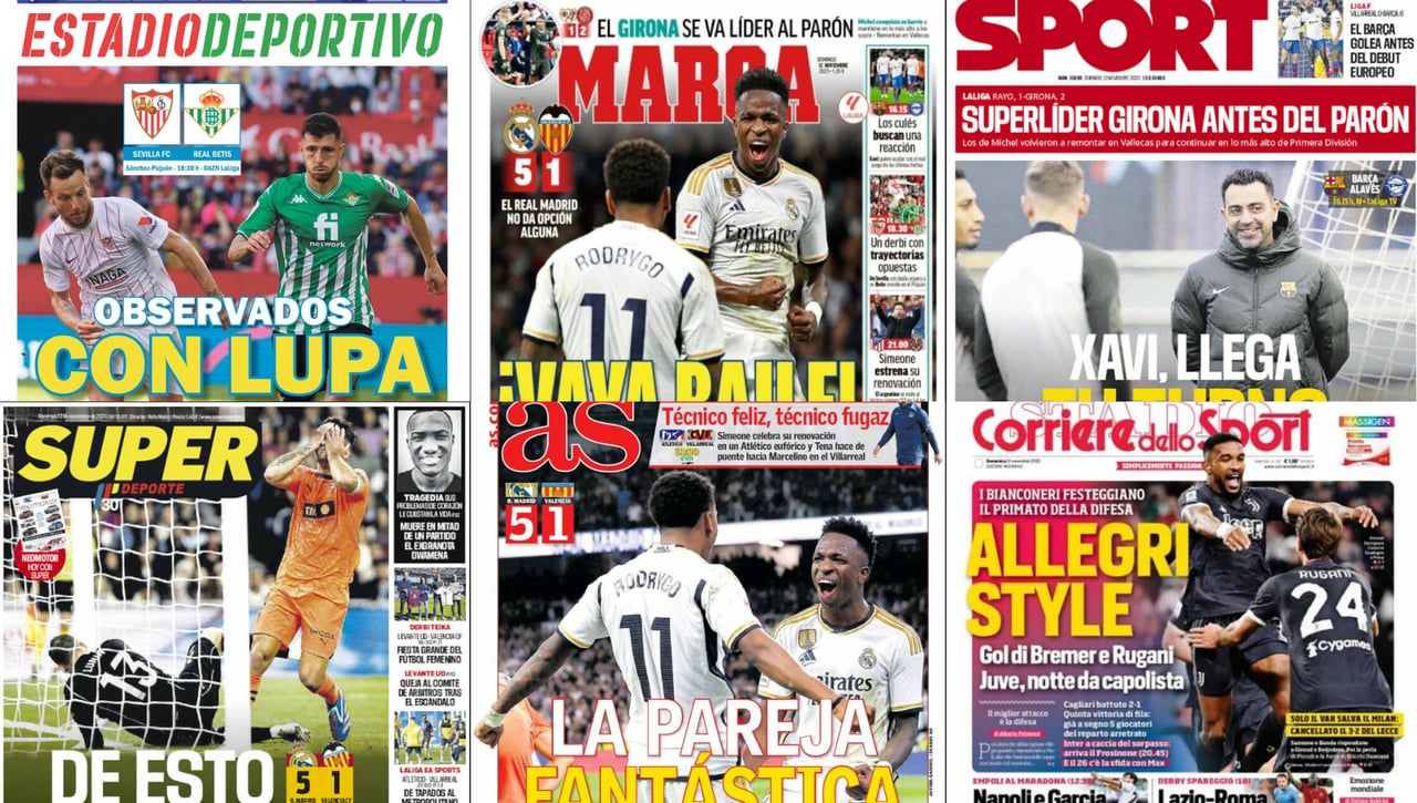 El Gran Derbi de Isco y Ramos, la lesión de Gayà en el Valencia, Vinícius y Rodrygo... Así vienen las portadas