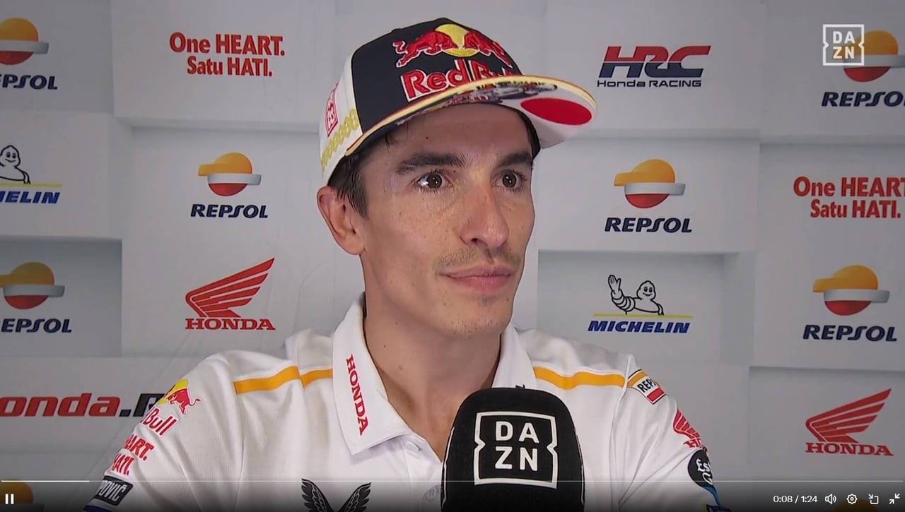 Marc Márquez no esconde su opinión sobre los "importantes" cambios en Honda