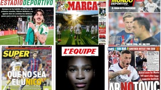 Bellerín, Nelsson, la Supercopa, Serena Williams... Así vienen las portadas de hoy