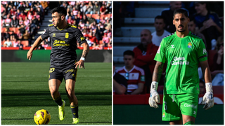 La pelota de Álvaro Valles y Alberto Moleiro, en el tejado del Betis