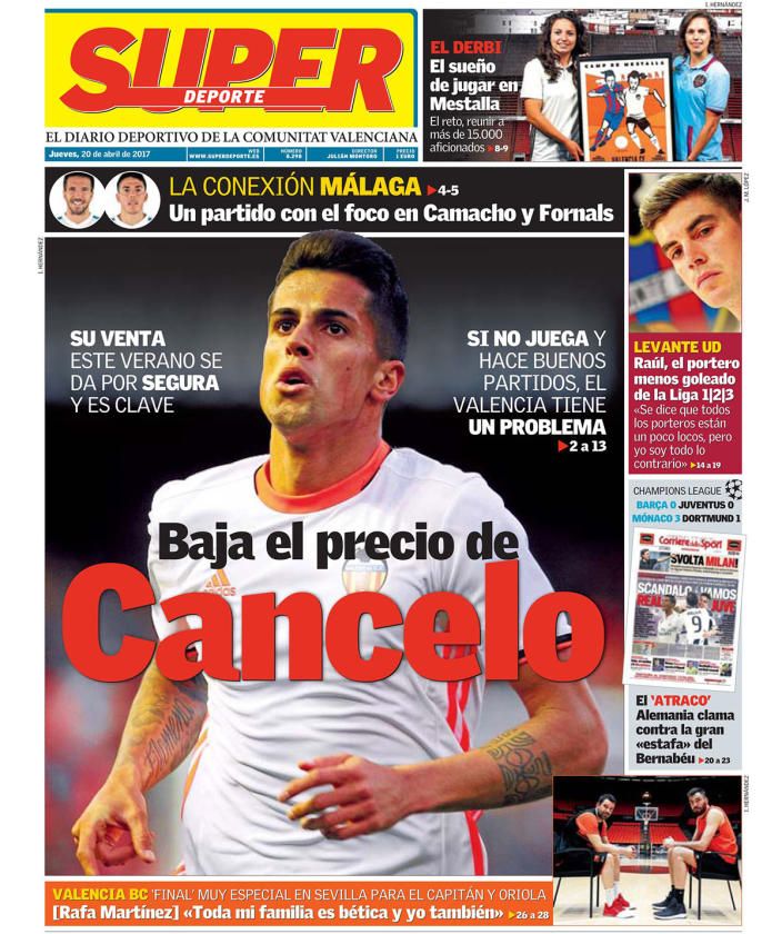 El KO del Barça, Cancelo, Ceballos, así vienen las portadas de este jueves