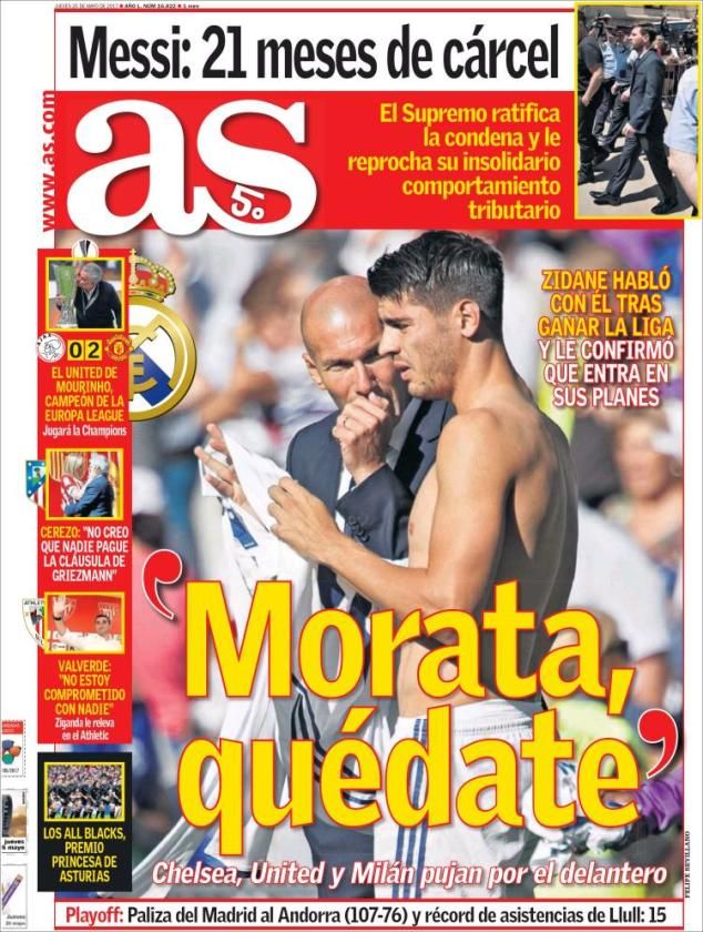 Berizzo, Valverde, Marcelino o Morata, en las portadas del día