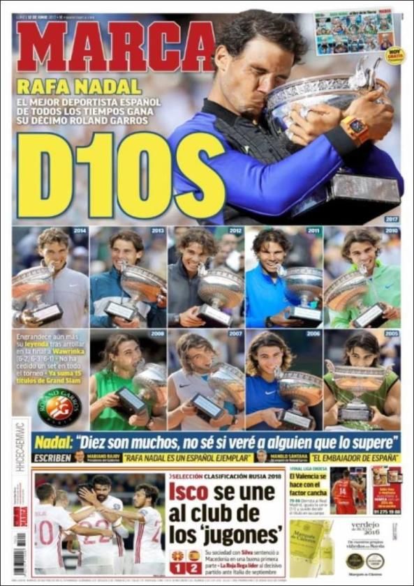 Las portadas de la prensa deportiva hoy 12 de junio