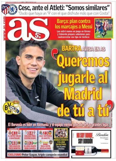 El Betis, Asensio, Marc Bartra, Coutinho, el Valencia... las portadas de la prensa deportiva