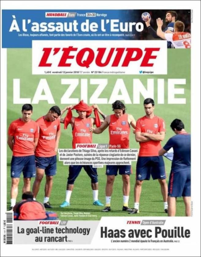 Nuevo lío en el PSG, volantazo de Alexis, Neymar y el Madrid... las portadas del día