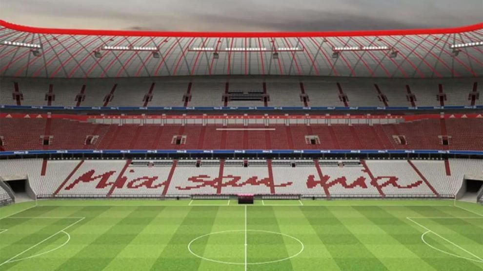 Así será el estadio del Bayern tras la visita del Sevilla