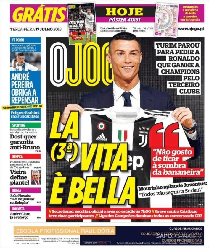 Djené, Ronaldo y la operación salida del Barça, lo más destacado en las portadas