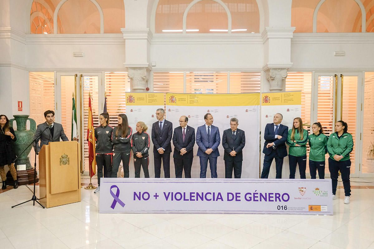Betis y Sevilla, unidos contra la violencia de género