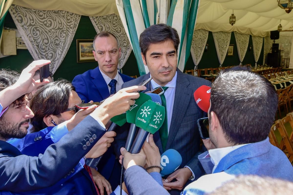 La plantilla del Betis, en el Real de la Feria