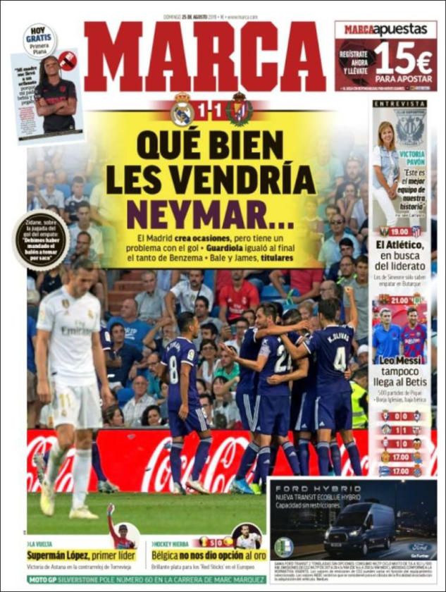 Messi, el Barça-Betis, el gran inicio de Lopetegui... Las portadas de este domingo