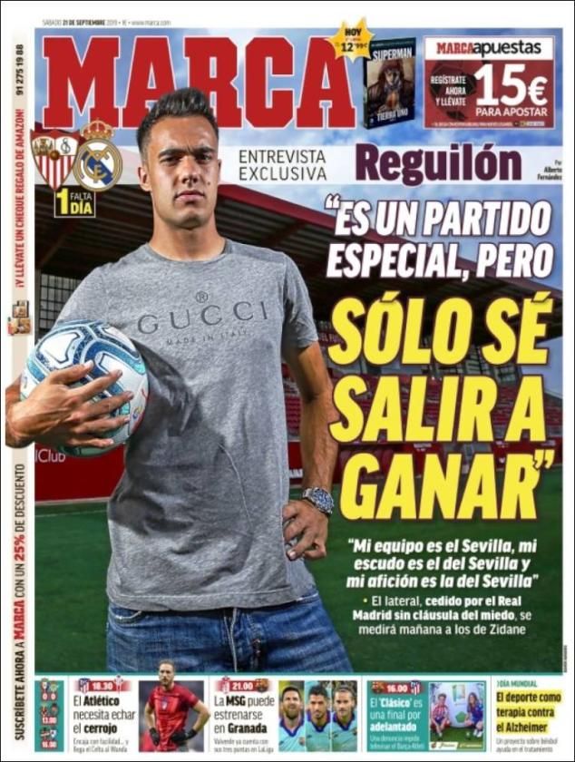 Reguilón, Mourinho, la MSG y el Osasuna-Betis, en las portadas