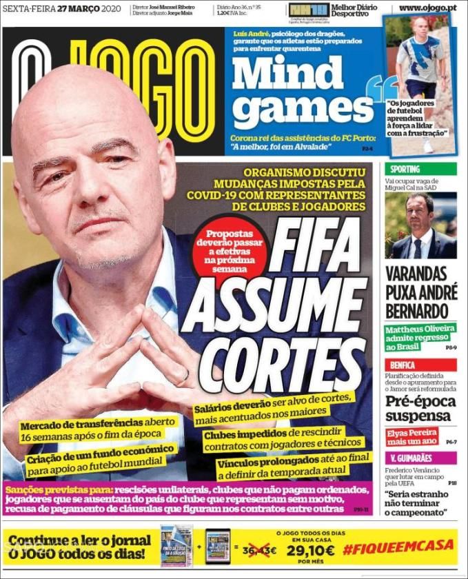 Las portadas de la prensa deportiva hoy 27 de marzo 2020