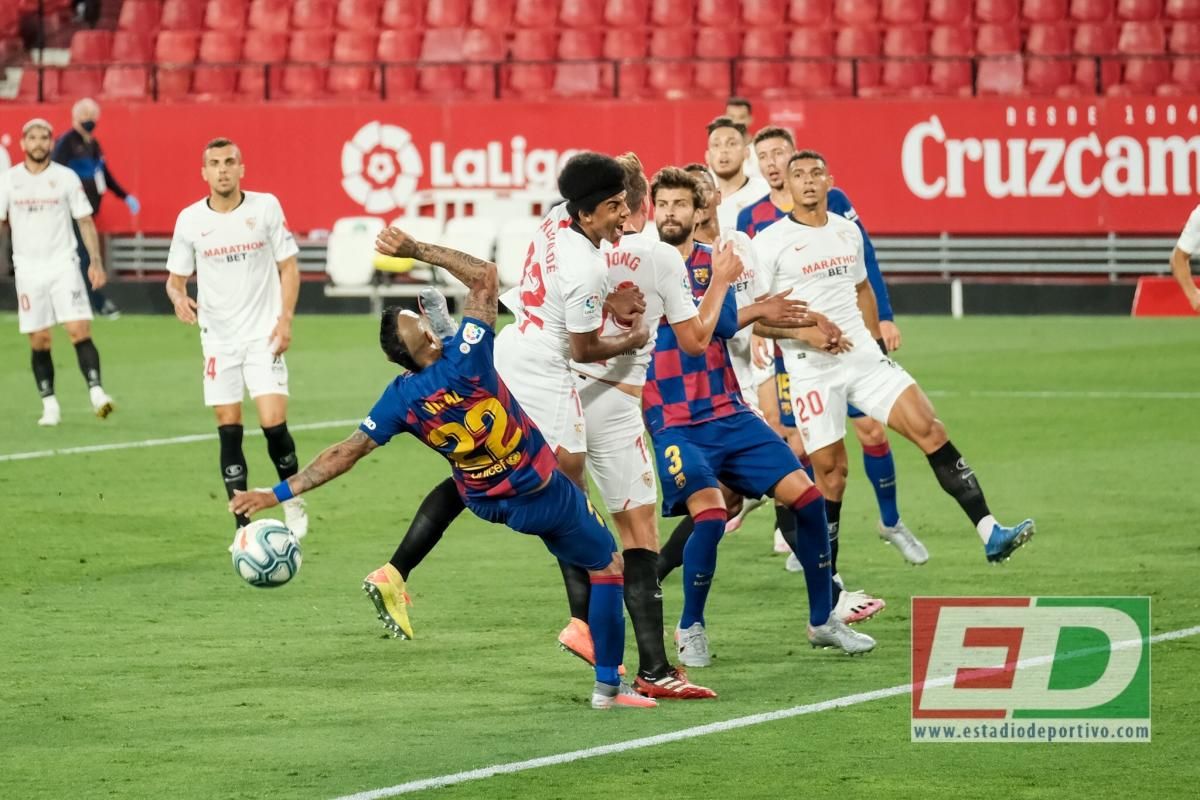 El Sevilla-Barça, en imágenes