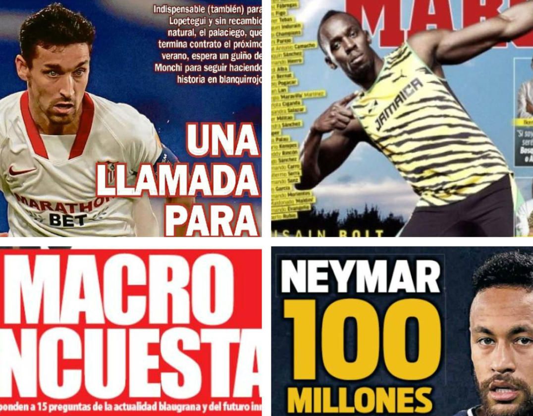 Navas, Bolt, Modric, Neymar... Así vienen las portadas de hoy