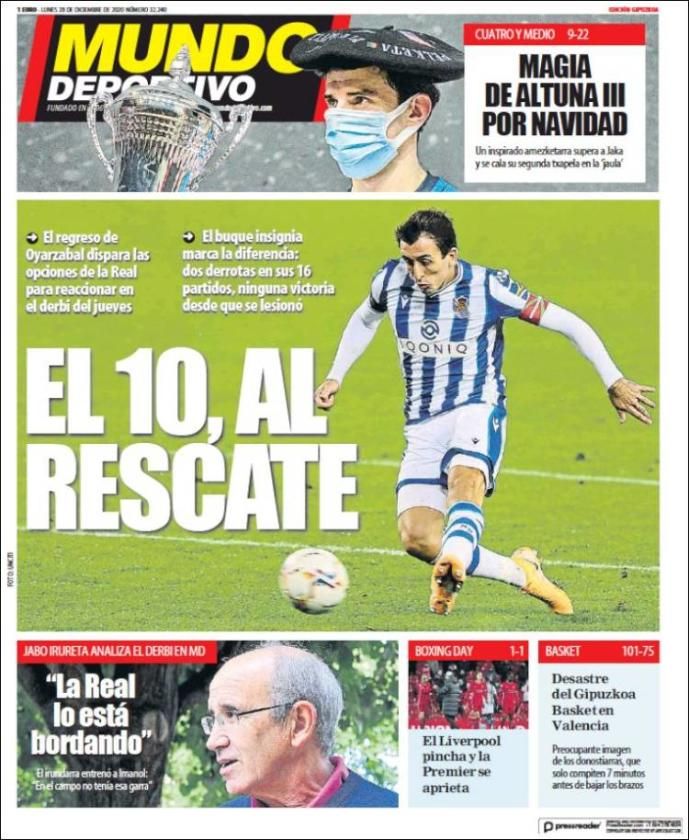 Messi, Carvalho, Ronaldo, Costa... las portadas de la prensa deportiva hoy