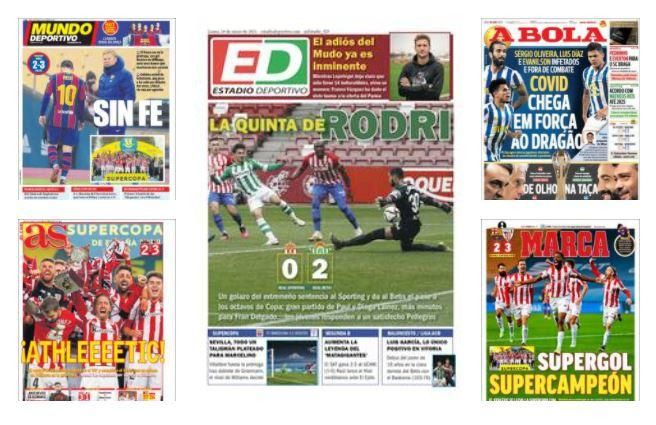 Las portadas de la prensa deportiva hoy 18 enero 2021