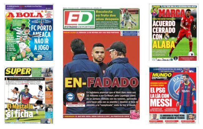 Las portadas de la prensa deportiva hoy 19 enero 2021