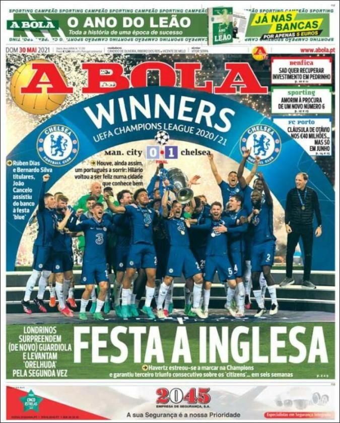El Chelsea campeón, Guardiola, Simy, Oblak... Así vienen las portadas