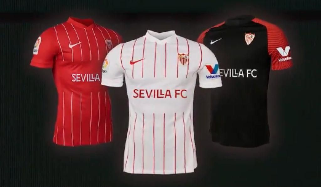 El Sevilla FC da a conocer sus nuevas camisetas para la 21-22