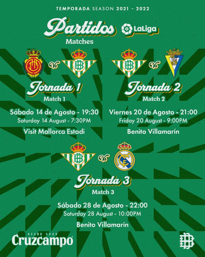 La pretemporada del Real Betis: rivales, fechas y goleadores