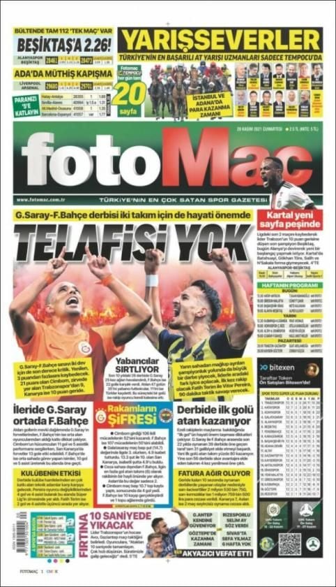 La delantera del Sevilla FC, el tenis y el derbi catalán, en las portadas del 20-N