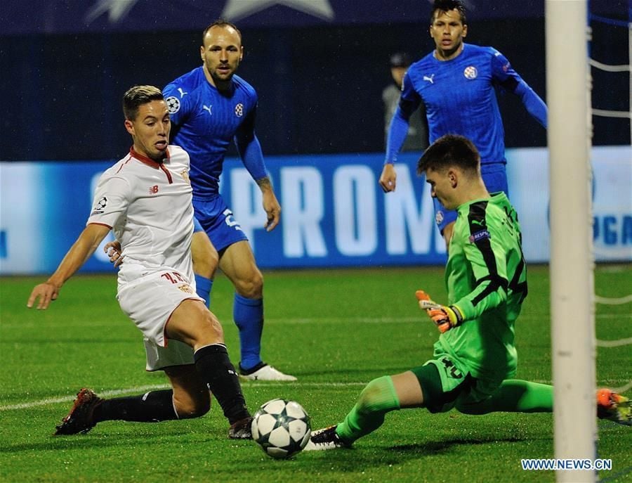 El posible once del Sevilla en la visita al Dinamo de Zagreb