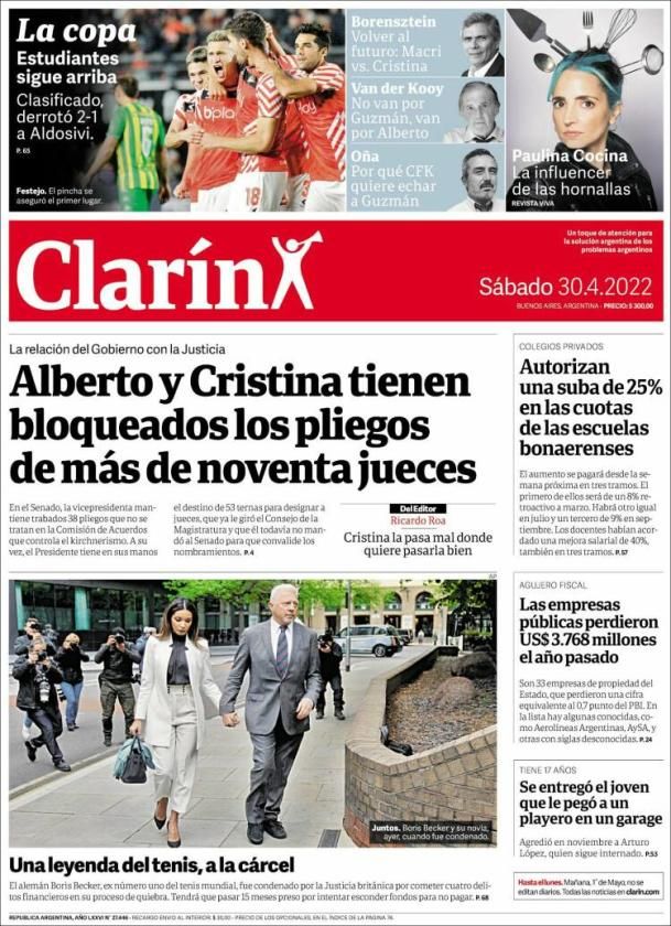Así vienen las portadas de la prensa deportiva este sábado 30 de abril de 2022